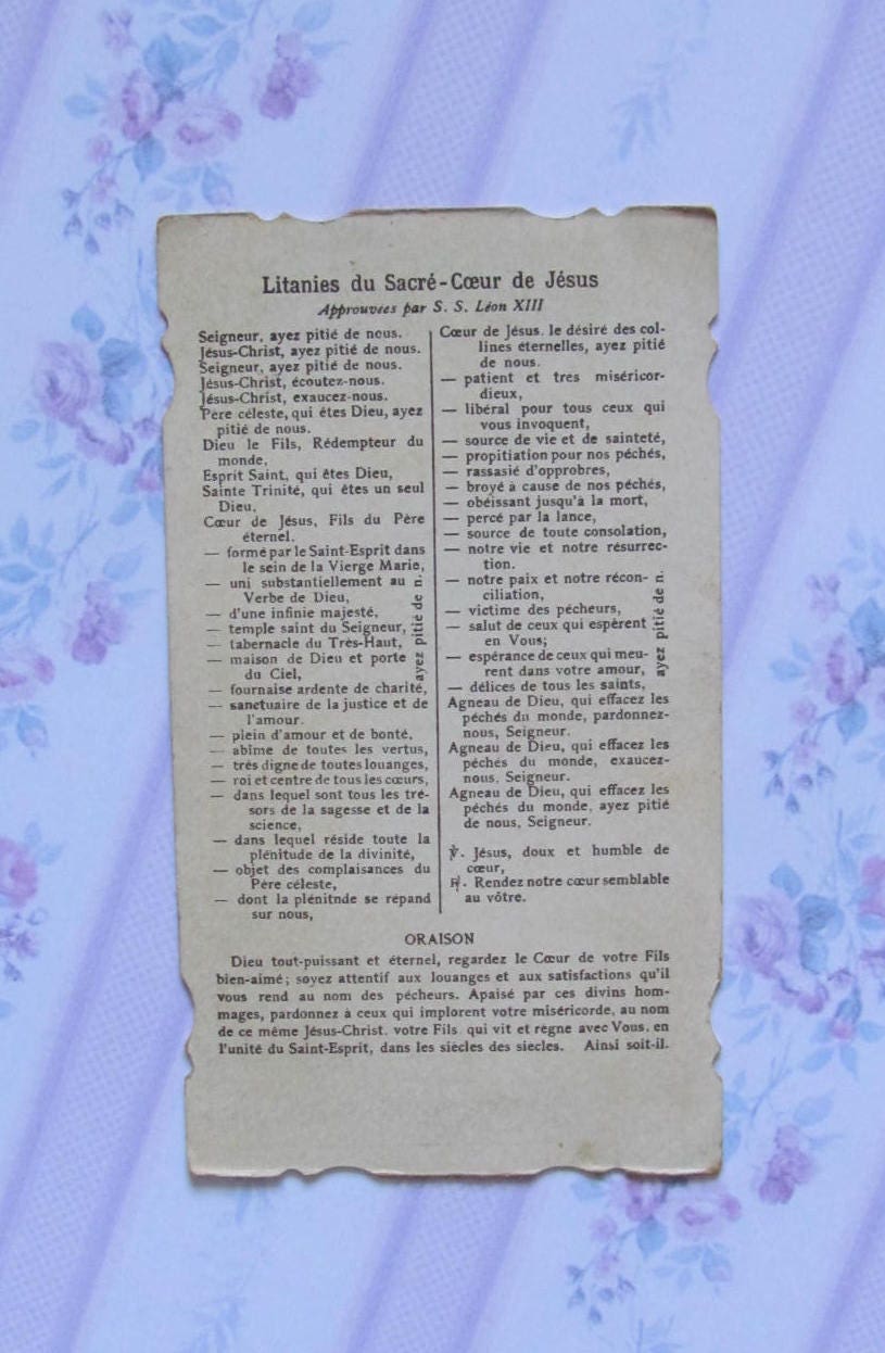 Canivet Litanies of the Sacred Heart of Jesus