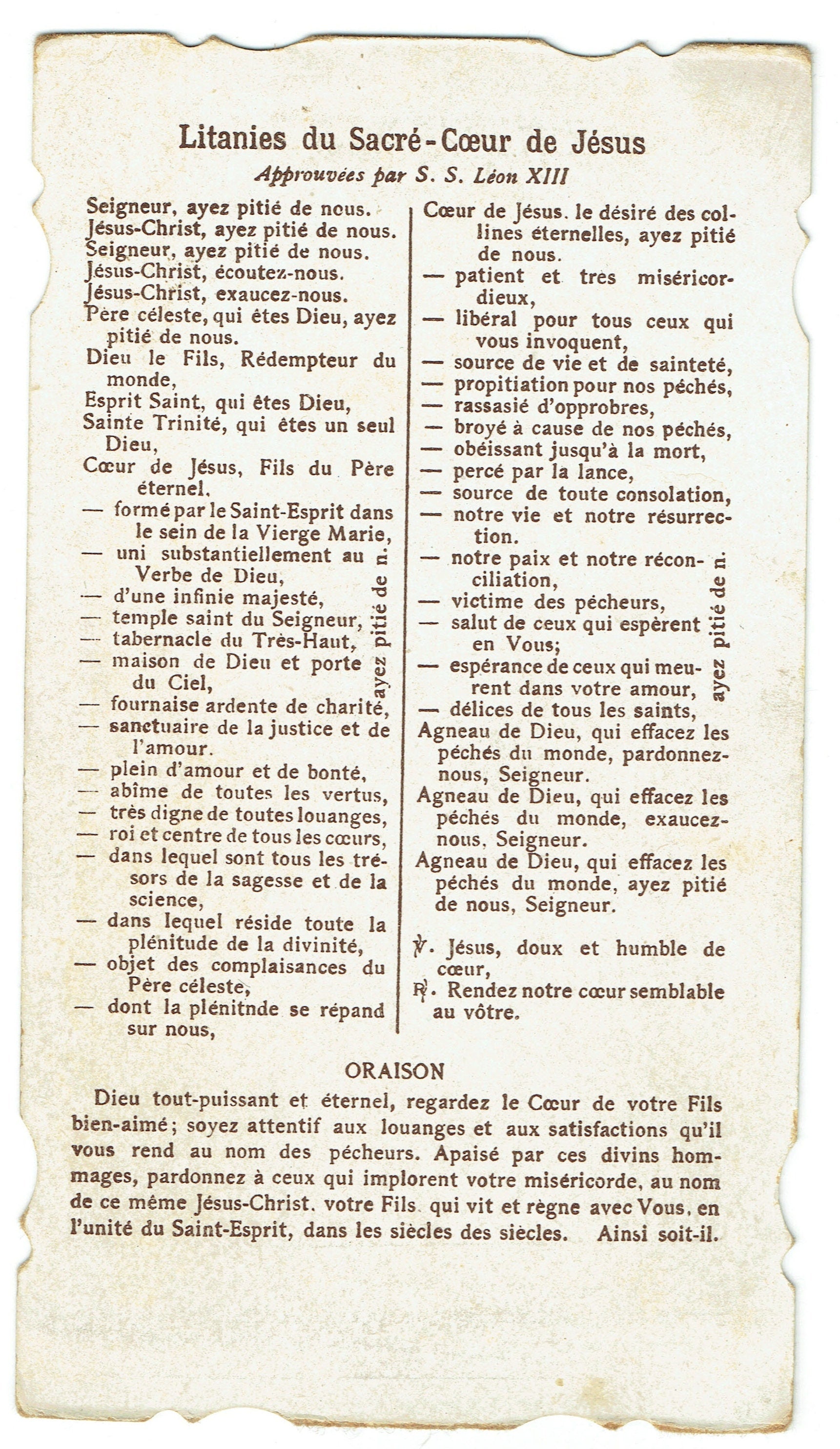 Canivet Litanies of the Sacred Heart of Jesus